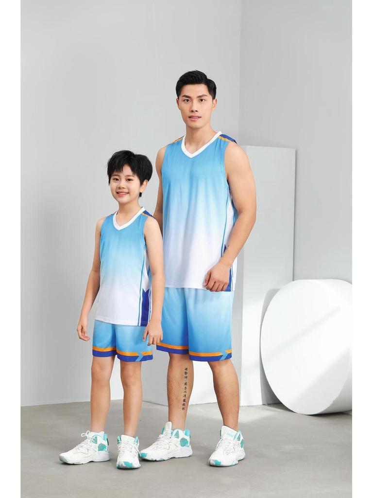 Customizable Men's and Women's Breathable Basketball Training Camp Jersey & Shorts Set