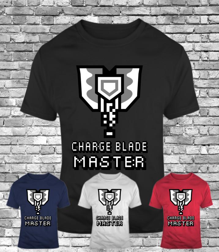 Charge Blade Master Monster Hunter World game funny men s t-shirt iceborne tee Unisex T-Shirt XL