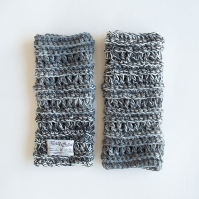 MERRYMOTIVE Wool Hairy Mix Color Handwarmer (Mix Grey)