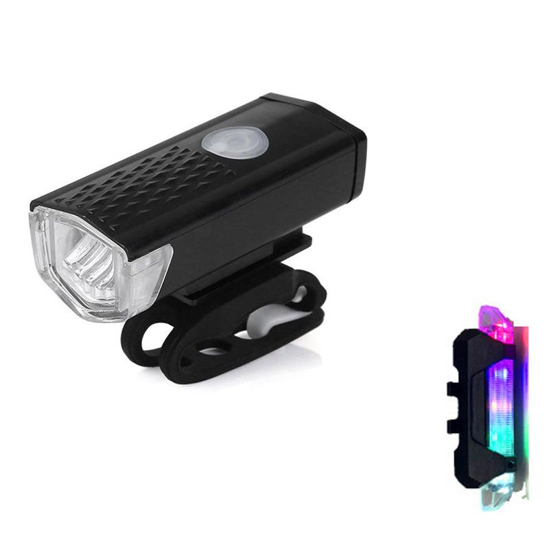 Bicycle Tail Light USB  Waterproof Rechargeable Bike Light Night Cycling Headlight USB LED Safety Warning Light Bike Accessories