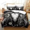 Set de Lenjerie de Pat Satanică Întunecată Imprimat 3D Huse Pilote Huse Paturi Dormitor Mărime Single Twin King Huse Plapumă Textile pentru Casă