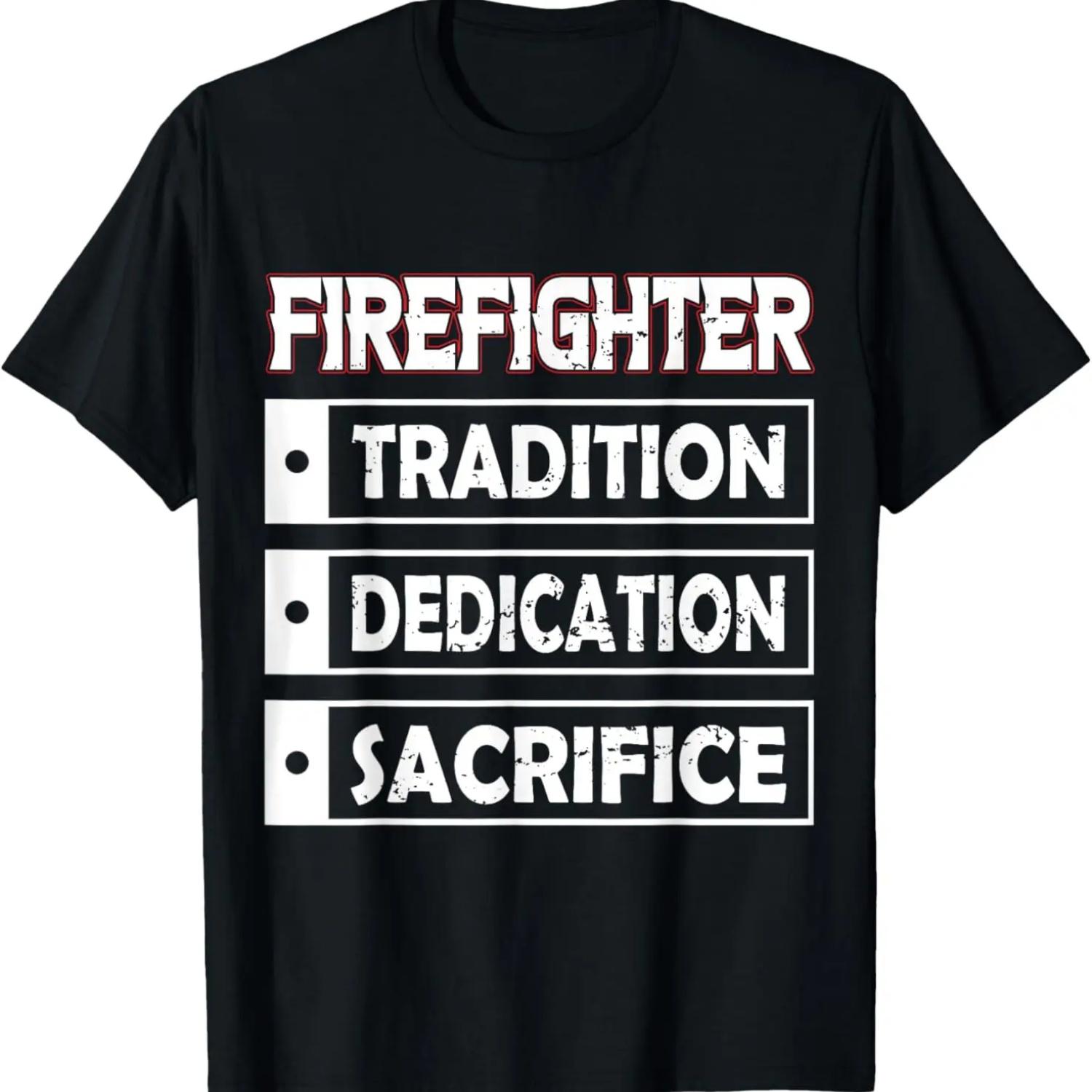 Футболка  Традиция Пожарных Преданность Жертва  XXXXXL чёрный