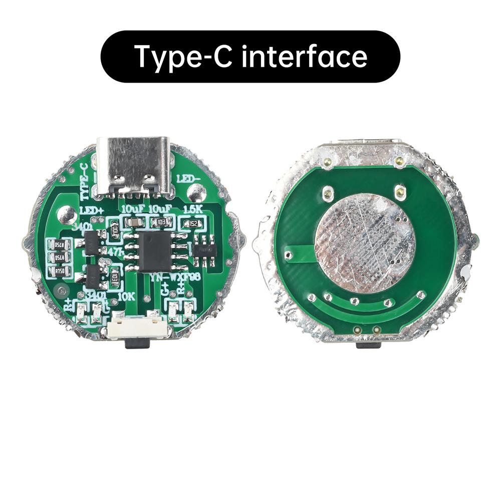3-Gang Taschenlampen-Antriebsmodul 2-Gang-Treiberplatine Zubehör mit Schalter Lade-Integrierte PCB für 10W Lampenperlen