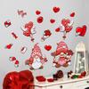 Valentine's Day Red Gnome Removable Wall Sticker CH81740