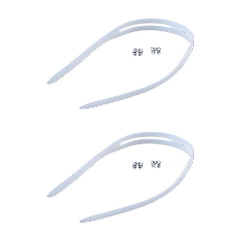 2Pcs Comfortable Swim Gear Strap with Lock Clamps Diving Goggle Silicone Strap Wear Resistance Swimming Goggle Lanyard белый