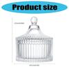 Fashionable Glass Storage Box with 3 Soft Body Powders Puff for Neat and Tidying Space Saving Designs Daily Use