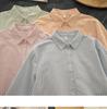 Korean-Japanese Style Striped Oxford Shirt for Women