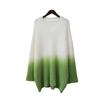 Imitation mink fleece sweater pullover women's autumn and winter new gradual change of color soft waxy loose knitted sweater top