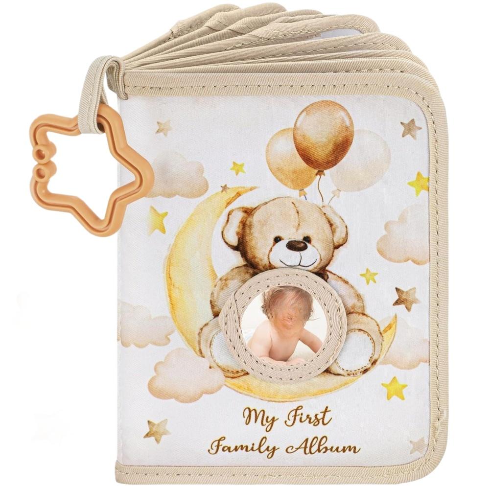 

Soft Fabric Baby Photo Album with Safety Mirror Star Ring Holder for 4x6 Photos 17 Pockets Personalized Keepsake China Mainland