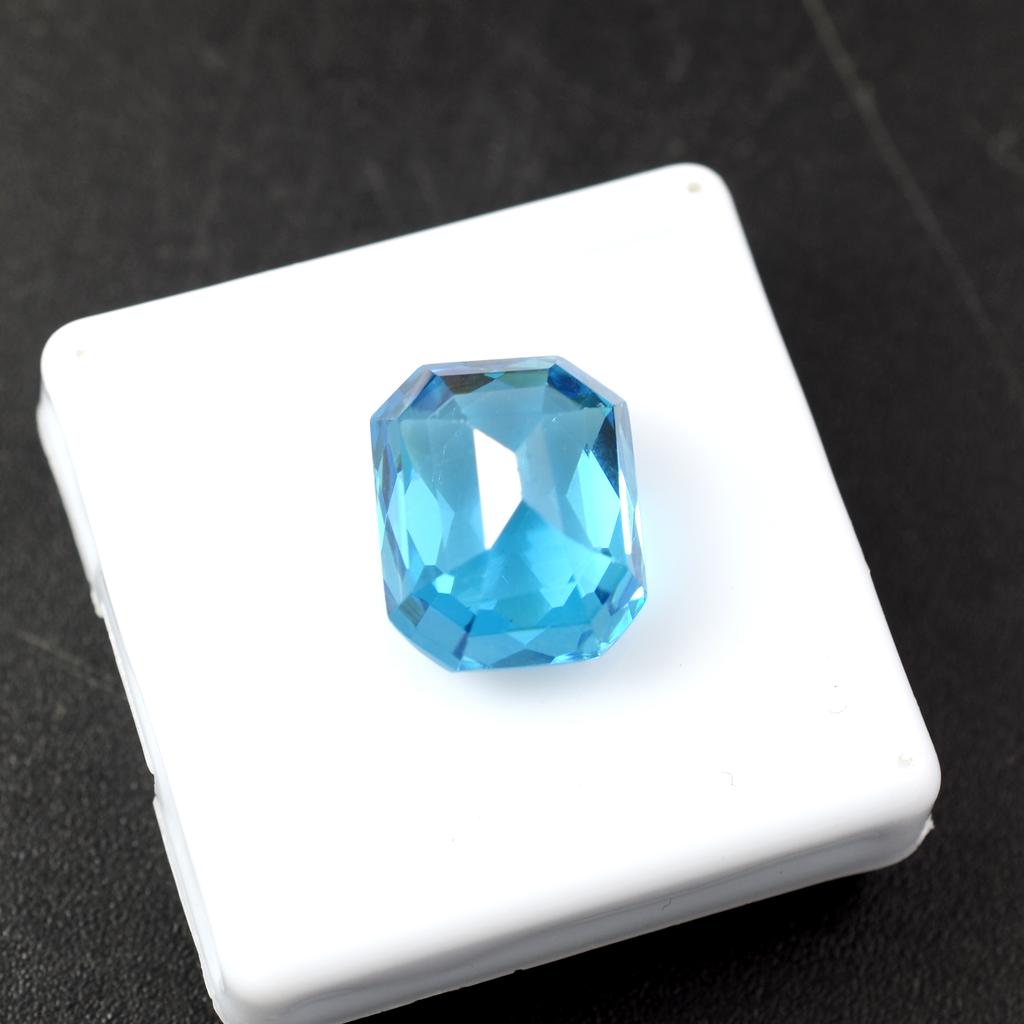 CERTIFIED Ceylon Blue Sapphire Emerald Cut 10.85 Ct Natural Loose Gemstone AY-695-Ra