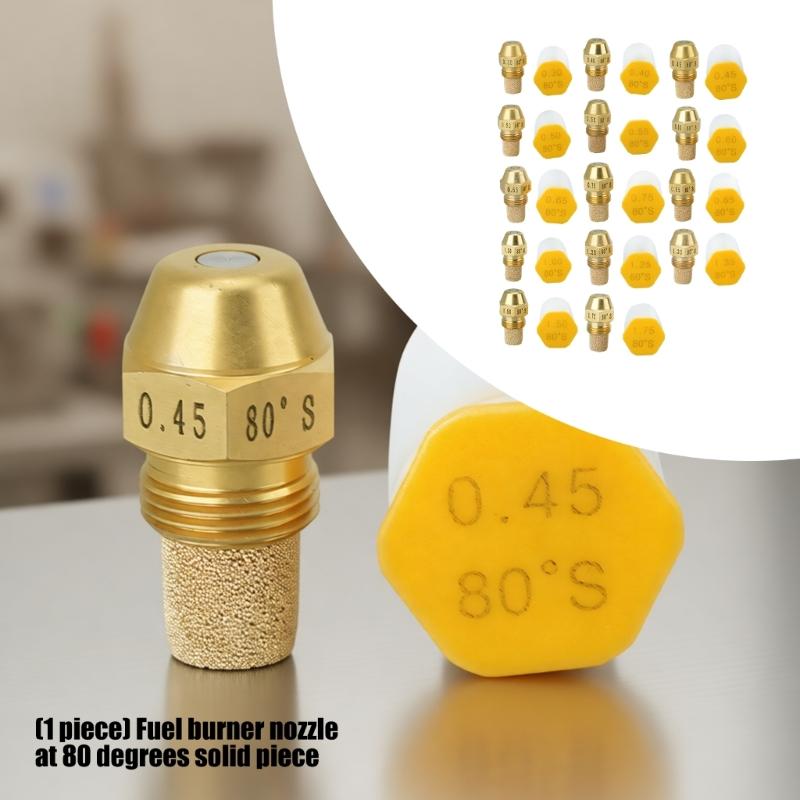 Industrielle 80-Grad-Metall-Düse, Heavy-Duty-Metall-Düse für Brennstoffverbrennungsanlagen, Varianten mit 14 GPH