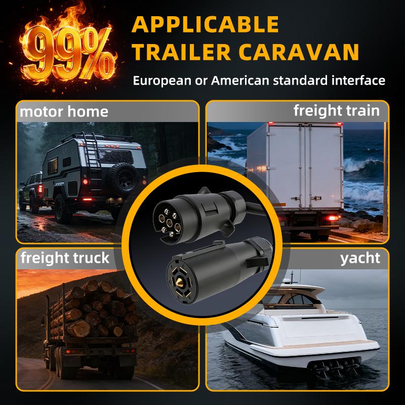 2PCS Lorry Wireless Magnetic Rear Tail Light Truck Trailer  Turn signal Brake Warning Lamp 20LED Caravans Taillight Waterproof