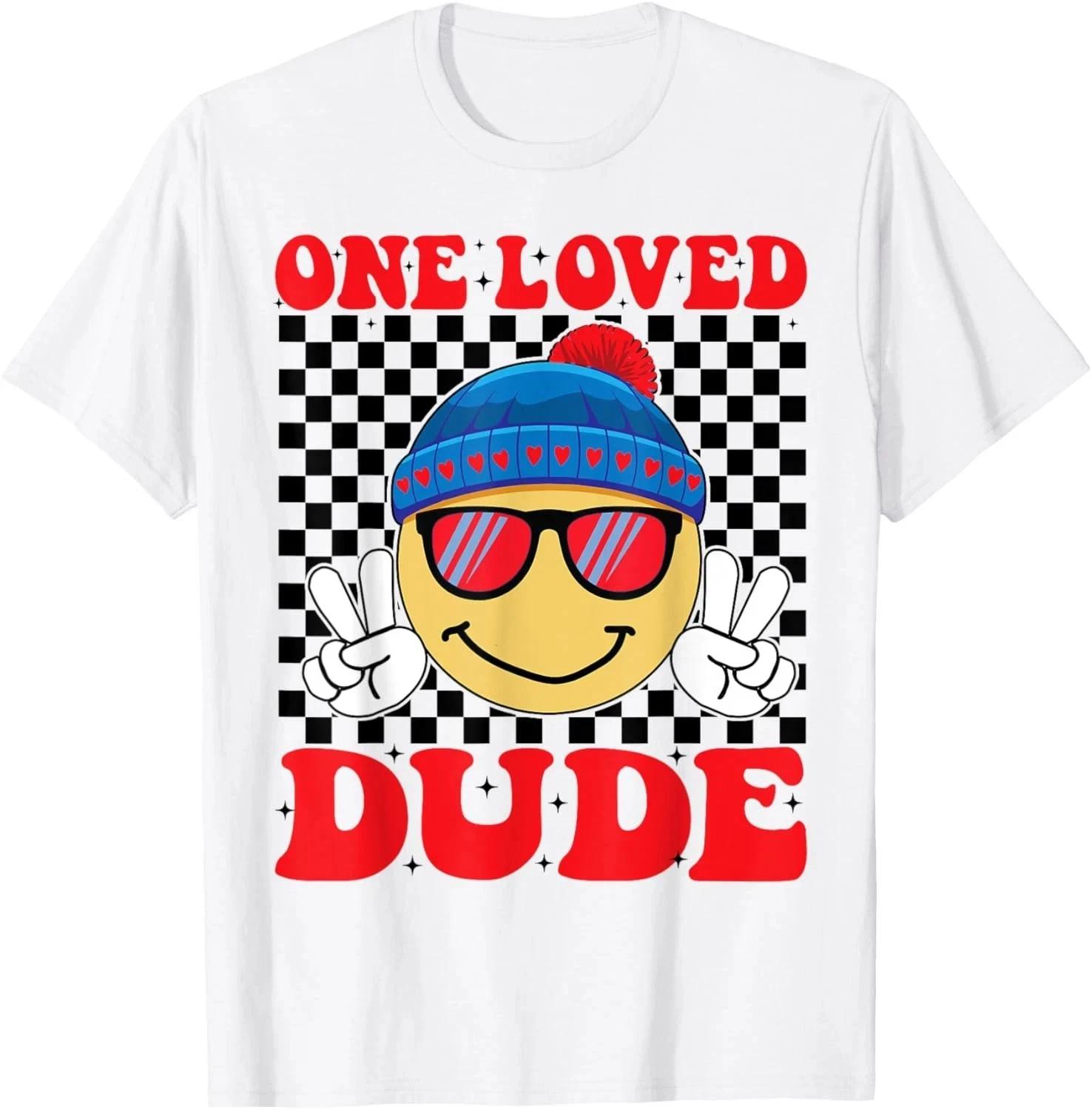 Happy Valentines Day One Loved Dude Valentine s Day Kids T-Shirt L