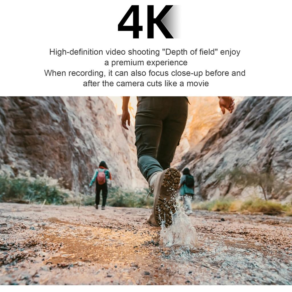 Portable 4K CCD Digital Camera WiFi Digital Video Camera 64MP 2.83 Inch Screen Manual Auto Focus 28X Digital Zoom Built