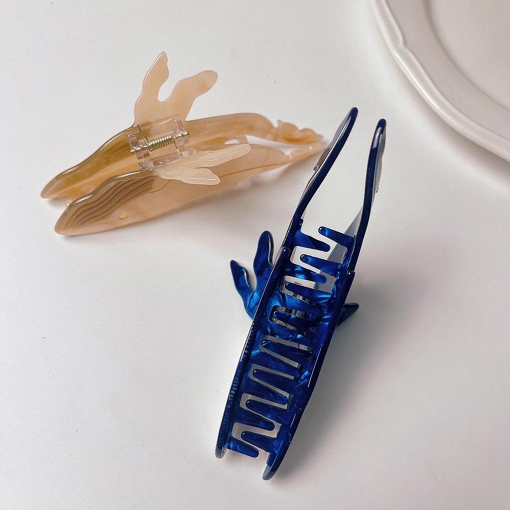 Shark Hair Claw Clips Jaw Clip for Women Girls Long Beige