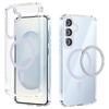 For Samsung Galaxy S25+ Case Compatible with MagSafe Anti Scratch Clear TPU PC Phone Back Cover