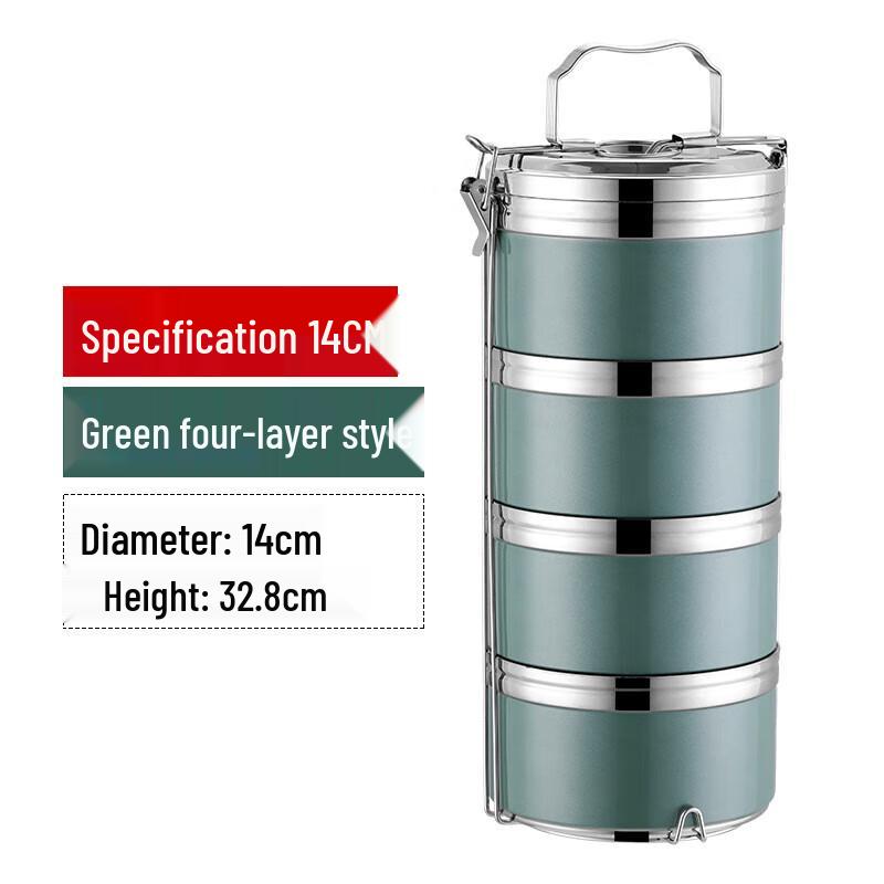 304 Stainless Steel Insulated Multi-Layer Lunch Box