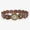 Ceintures de cowboy rondes style western Ceinture métallique style ethnique Ceintures ajourées Accessoires de taille