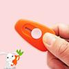 Cute Carrot Pocket Utility Knife Express Box Paper Cutter Art Craft Wrapping Opener with Keychain Hole Office School Stationery
