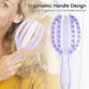 Plastic Hairdressing Comb 2 in  1 Openwork Comb High Quality Massage Comb  Wash Hair