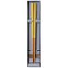 Hashikura Matsukan Dishwasher-Safe Natural Wood Chopstick Rest Set, 22.5cm, Unisex, HASHIKURA SEASON 01, Oak, Octagonal, Moon-Colored Yellow, Made In
