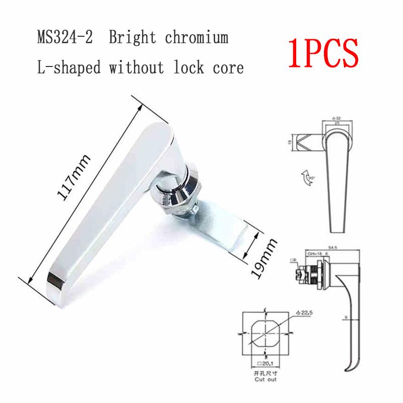 1PCS MS324-1-2 Switch Cabinet Door Latch Lock 304 Stainless Steel L-Type Switch Cabinet Door Handle Lock Hardware Accessories
