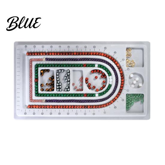 Schmuck-Planungsbrett Perlen-Design DIY-Herstellungsschale Beflockter Organizer