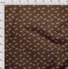 oneOone Tissu Coton Flex Marron Pois & Oiseau Bloc Tissu à Coudre au Mètre Imprimé Fournitures de Couture pour Vêtements DIY 40 Pouces