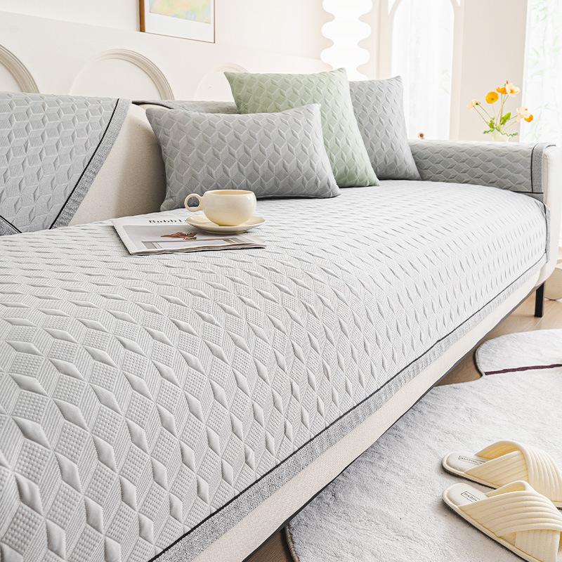 Cool Doudou Summer Sofa Cushion Mat Seat Cushion Ice Silk Non-slip Sofa Cover Summer Cool Sofa Cover