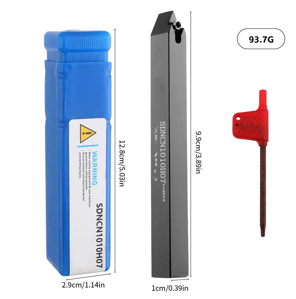 38'' 10mm Indexable Lathe Turning Tool 21Pcs Kit- 7Pcs Metal Lathe Tools Holder Set with 7Pcs