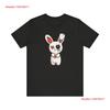 Lovely Bunny Goth Easter Horror T Shirt Hot Topic Apparel Vintage Washed Stretched Comfortable Top For Everyday Wear Slightly
