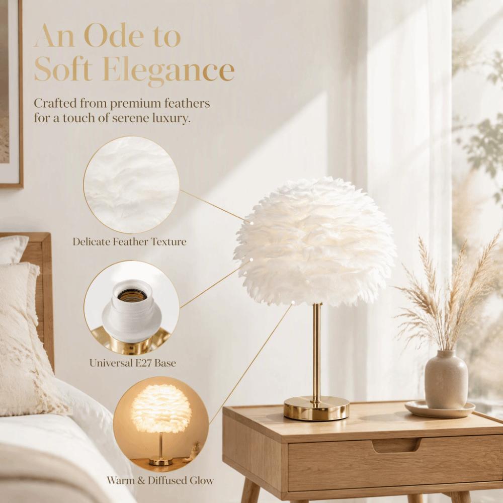 Soft Decorative Feather Lamp Shade Warm Feather Pendant Light Shade Lamp Shade Cover  Pendant Light