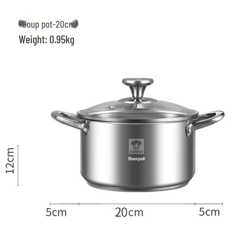 Kangbach 304 Stainless Steel 3-Piece Cookware Set