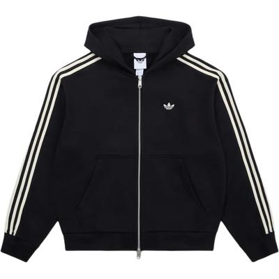 Felpa con cappuccio e zip a maniche lunghe con logo a righe ricamato Originals da uomo sweatshirt KC9315