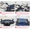 Bike Motorcycle Motorbike Windshield Windscreen Clear High Transparency Windscreen Universal Adjustable Aerofoil