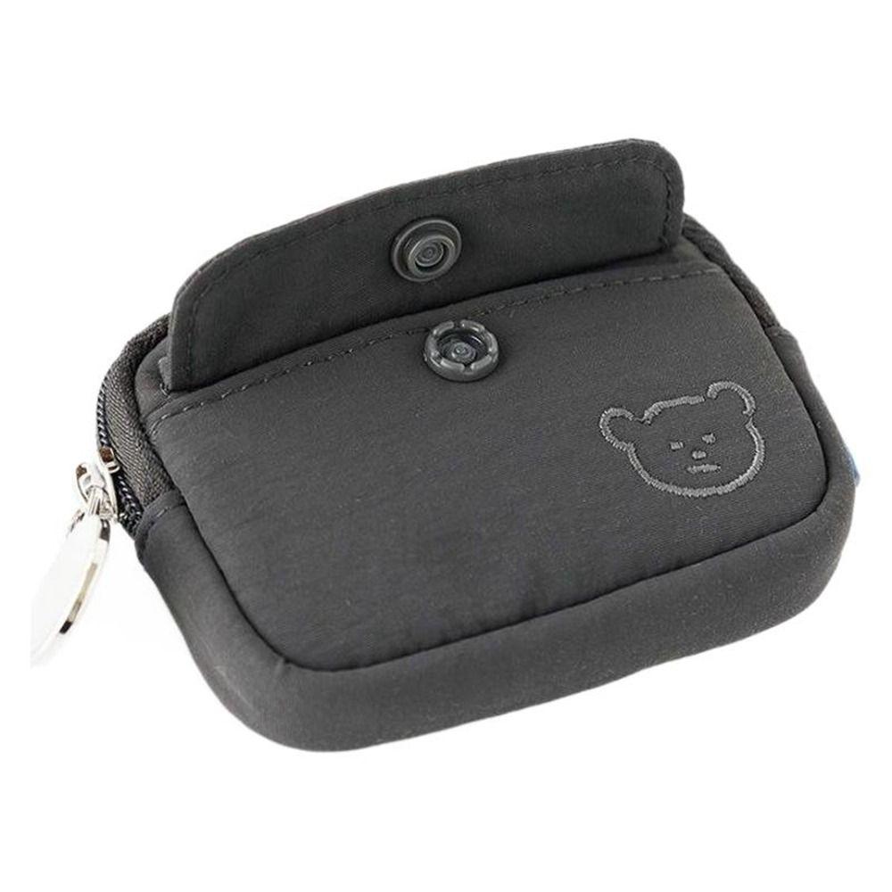 

Корейский стиль нейлоновый кошелек для монет держатель для карт мини-сумка для хранения маленькая косметичка для путешествий бежевый