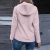 Women's Softshell Jacket Zip Up Adjustable Cuffs Windbreaker Waterproof Hooded Jacket Outdoor Hiking Outfits