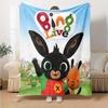 1pc Bing Bunny4 Blanket, Gift, for Men and Women, Soft Blanket, Good for Sofa Bed Couch Travel, Lightweight Flannel Blanket