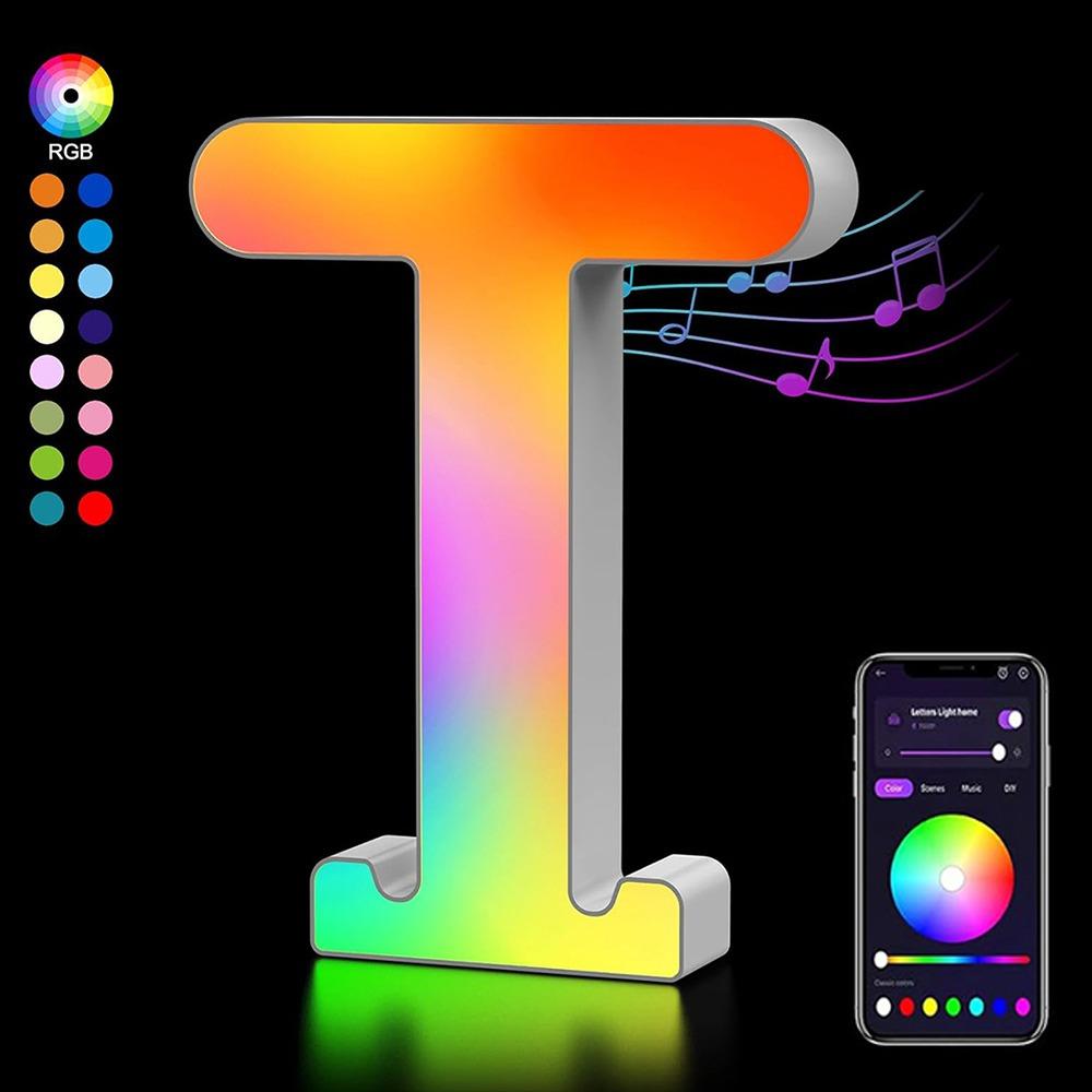Name Letter Alphabet Light Smart Number Lamp MeRGBW App LED Letters Light Game