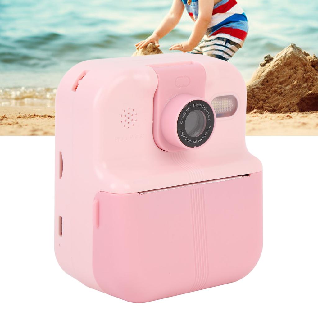 Camera   Print 48MP Photo 1080P Video 2.4 In   Screen Portable Camera 1200mAh Battery Support Music Games Play with 180 Degree Rotating Lens