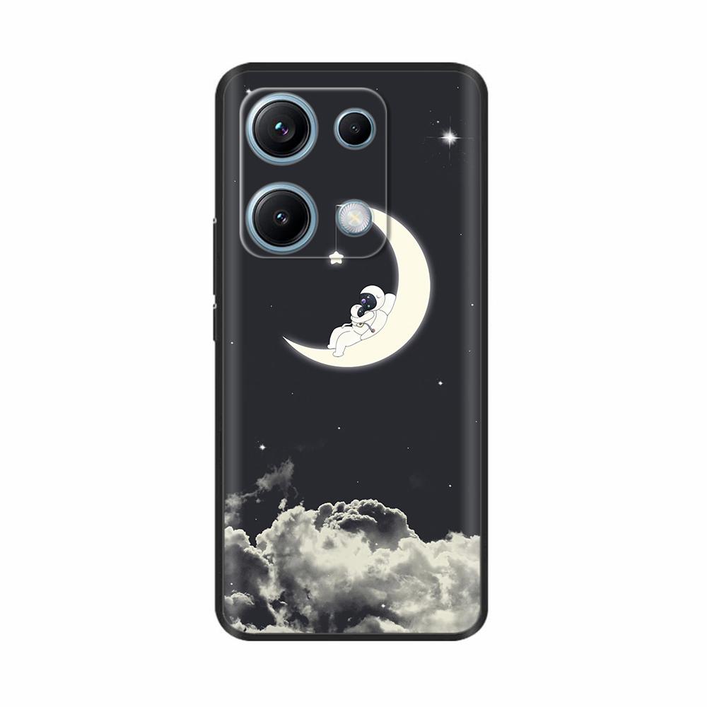 Xiaomi Redmi Note 14s Kılıfı Note14s Çiçekli Telefon Kılıfı Yumuşak İnce TPU Silikon Hafif Kapak Xiaomi Redmi Note 14s İçin