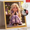 Disney Pearl Painting Handmade Rapunzel Pearl Kit Home Decoration Painting Flower Dress Art Craft Decor.