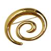 Lightweight Alloy Vortex Shaped Brooch Elegant Lapel Pin Eye Catching Vortex Shaped Brooch Pin for Daily Wear Parties