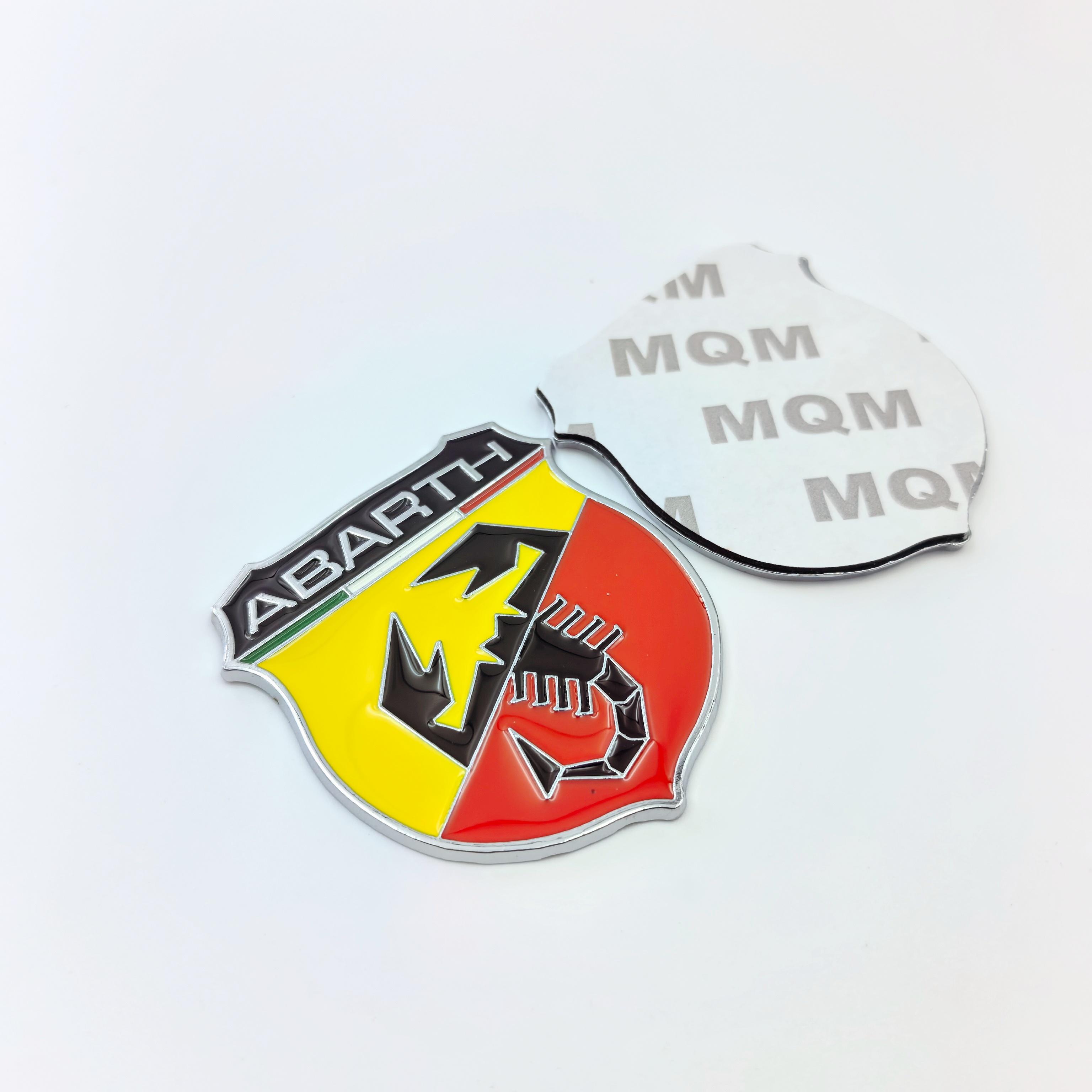 

FIAT Car Metal Emblem Sticker Auto Trunk Decorate Decal Accessories For Abarth 500 Pulse Panda Tipo Strada 600 500L Mobi Doblo