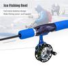 Left-Handed Ice Fishing Reel Full Metal Skeleton Aluminium 39g Lightweight with Unloading Force Adjustment for Ice Fishing Enthusiasts