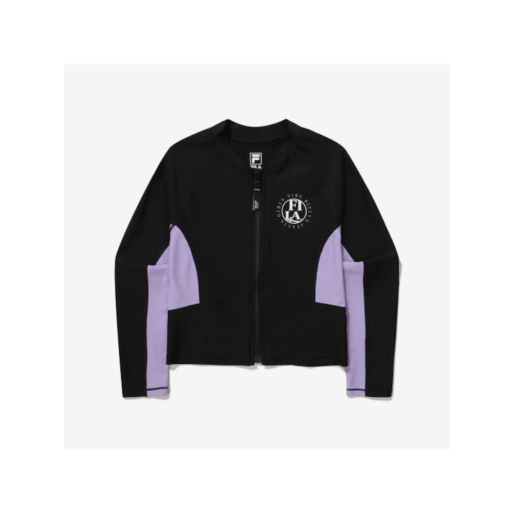 

[fila Kids] Aqua Girl Rash Guard cRash Guard Fk2rtg2a01f Blk q0zFk2rtg2a01fBlk BLACK/130