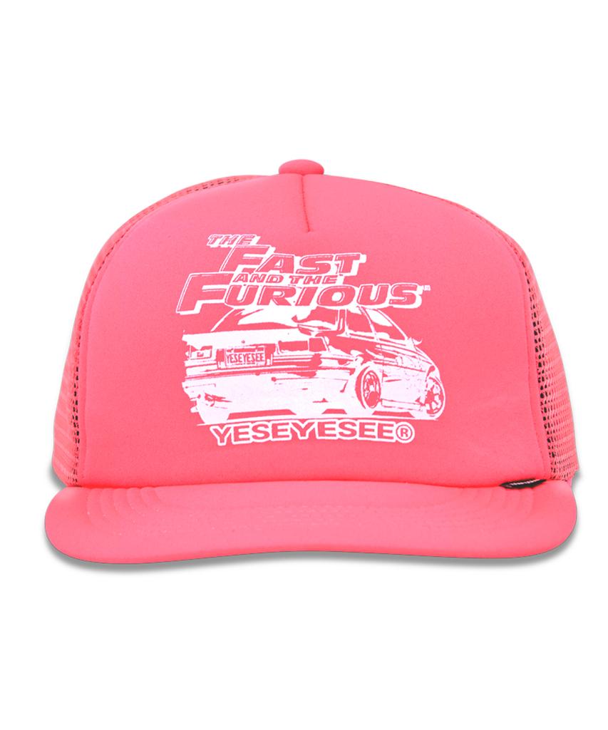 YESEYESEE Y.E.S X Fast & Furious Trucker Cap Pink