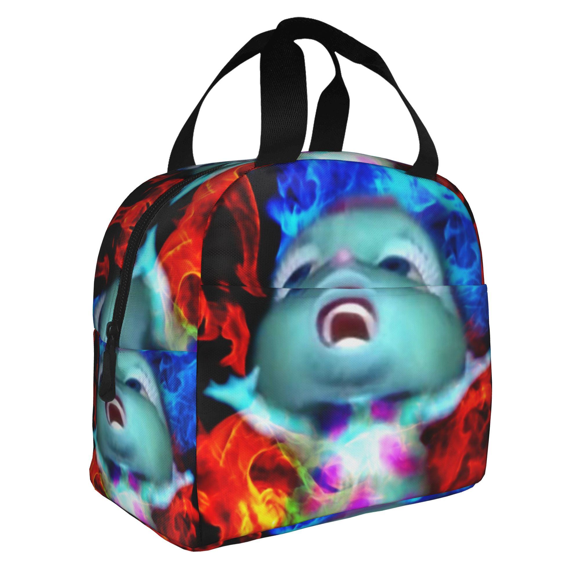 Oo Yeah Bibble Meme Resuable Lunch Boxes Women Leakproof Cartoon Cute Cooler Thermal Food Insulated Lunch Bag Office Work One Size