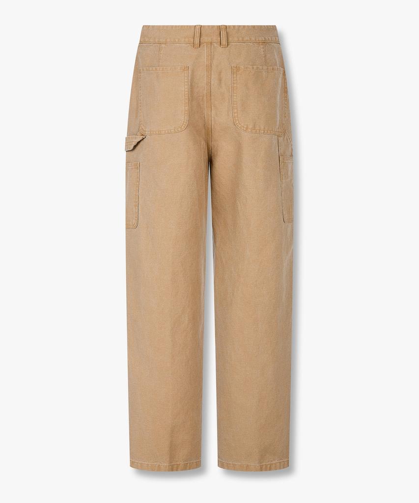MAN ON THE BOON Linen Cotton Carpenter Pants_Beige 4716104018