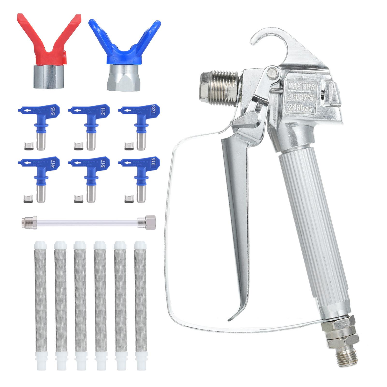 

3600PSI безвоздушный распылитель краски высокого давления, наконечники для безвоздушного распылителя, двусторонняя безвоздушная краска